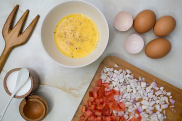  ingredients to prepare an omelet