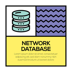 NETWORK DATABASE ICON CONCEPT