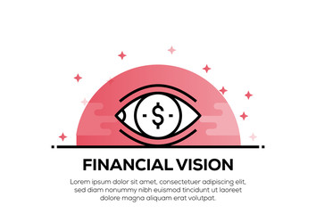 FINANCIAL VISION ICON CONCEPT