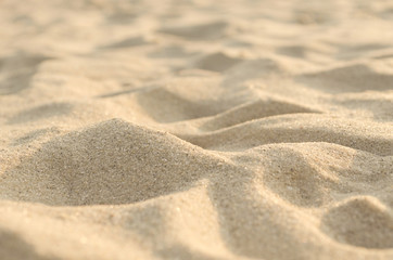 Closeup sand texture on tropical beach