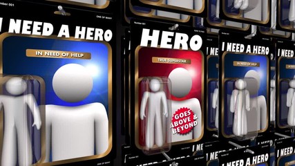 Hero Super Abilities Person Action Figure Saves the Day 3d Animation