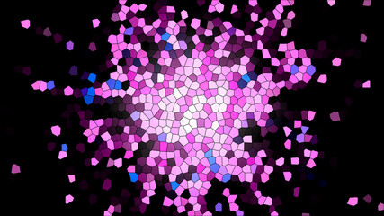 Polygonal abstract color background