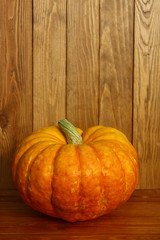 pumpkin on wooden background