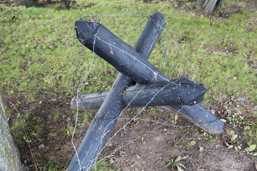 Fortification Wire slingshot. Fortification Military equipment of the Second world war.