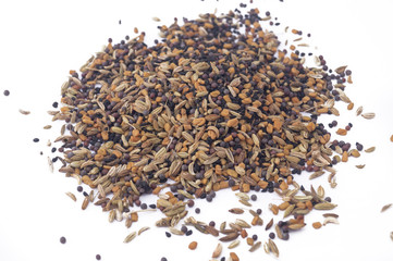 PANCH PHORON ON WHITE BACKGROUND