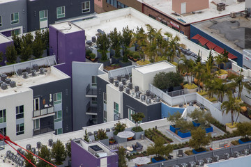 Fototapeta premium aerial view of city
