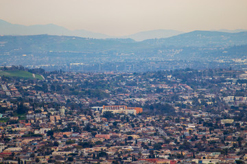 Fototapeta premium aerial view of city