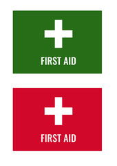 Fototapeta premium First aid mark logo