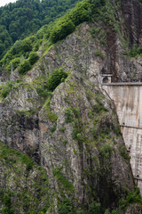 Vidraru Reservoir in the Carpathian Mountains, Romania