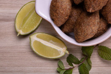 portion of fried Bulgar wheat  for snack