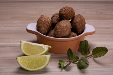 portion of fried Bulgar wheat  for snack