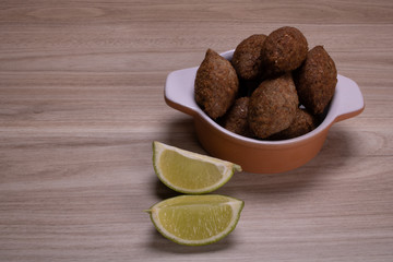 portion of fried Bulgar wheat  for snack