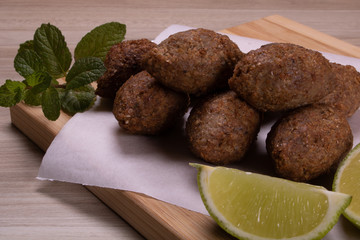 portion of fried Bulgar wheat  for snack