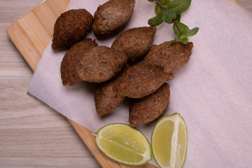 portion of fried Bulgar wheat  for snack