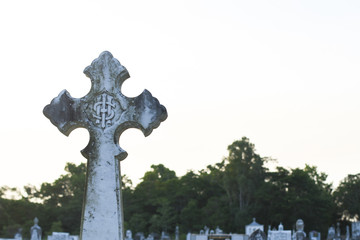 cross on cemetery