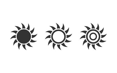 Sun Set icon symbol vector