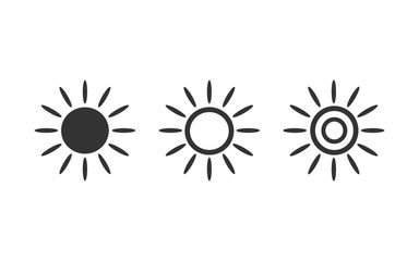 Sun Set icon symbol vector