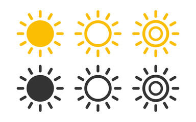 Sun Set icon symbol vector