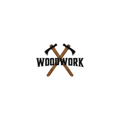 Capenter industry logo design - carpentry plane axe