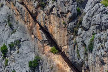 Rock formation at Serra de Tramuntana on island Mallorca, Spain