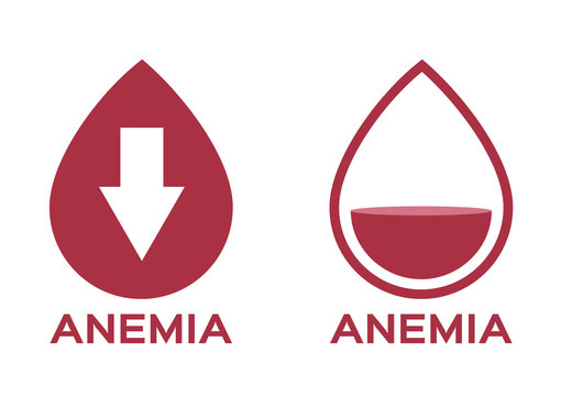 Anemia Vector . Low Red Blood Cell Icon