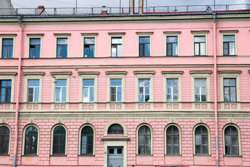 windows and details on an exterior of the building.