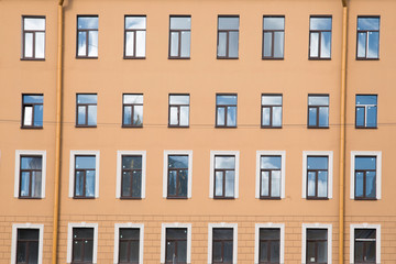 windows and details on an exterior of the building.