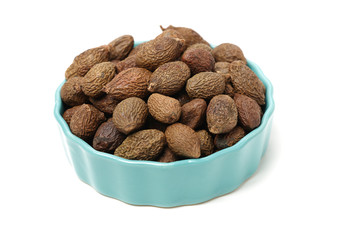 Sterculia lychnophora on white background