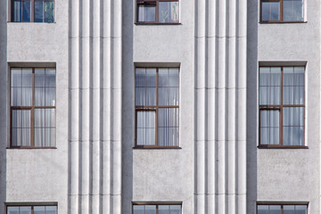 Obraz premium windows and details on an exterior of the building.