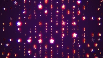 christmas glowing star snowflakes light wall illustration background New quality universal colorful joyful holiday music image