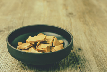 Gold Chocolate made from Caramelised Suagr and Milk