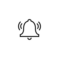 Bell icon vector. bell line vector for web