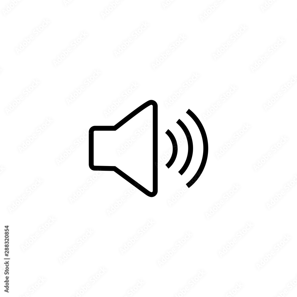 Poster speaker vector icon. symbol for web site computer and mobile vector.