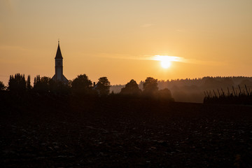 Obraz premium Bayern Sonnenaufgang