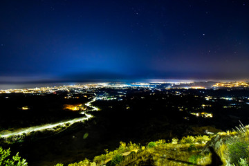 Fuengirola by night, in Spain