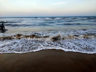 Fototapeta premium waves on the beach
