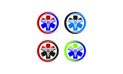 Medical pharmacy logo design template.- vector illustrator, Medicine symbol, Medical health-care logo design template.- vector logo. Medicine logo with snake vector illustration , medicine logo