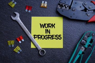 Work in Progress concept. Tools with 