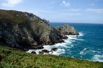 Coastline in Brittany, France