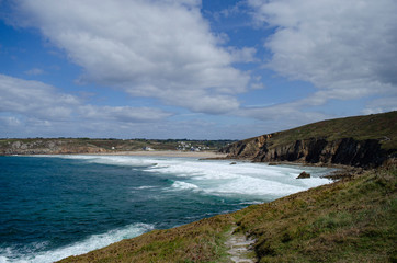 Coastline in Brittany, France