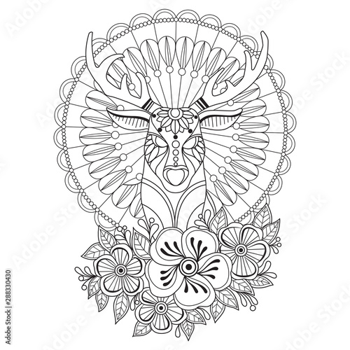 54+ Coloring Book Deer Pictures Picture HD