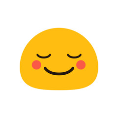 Happy emoji face vector
