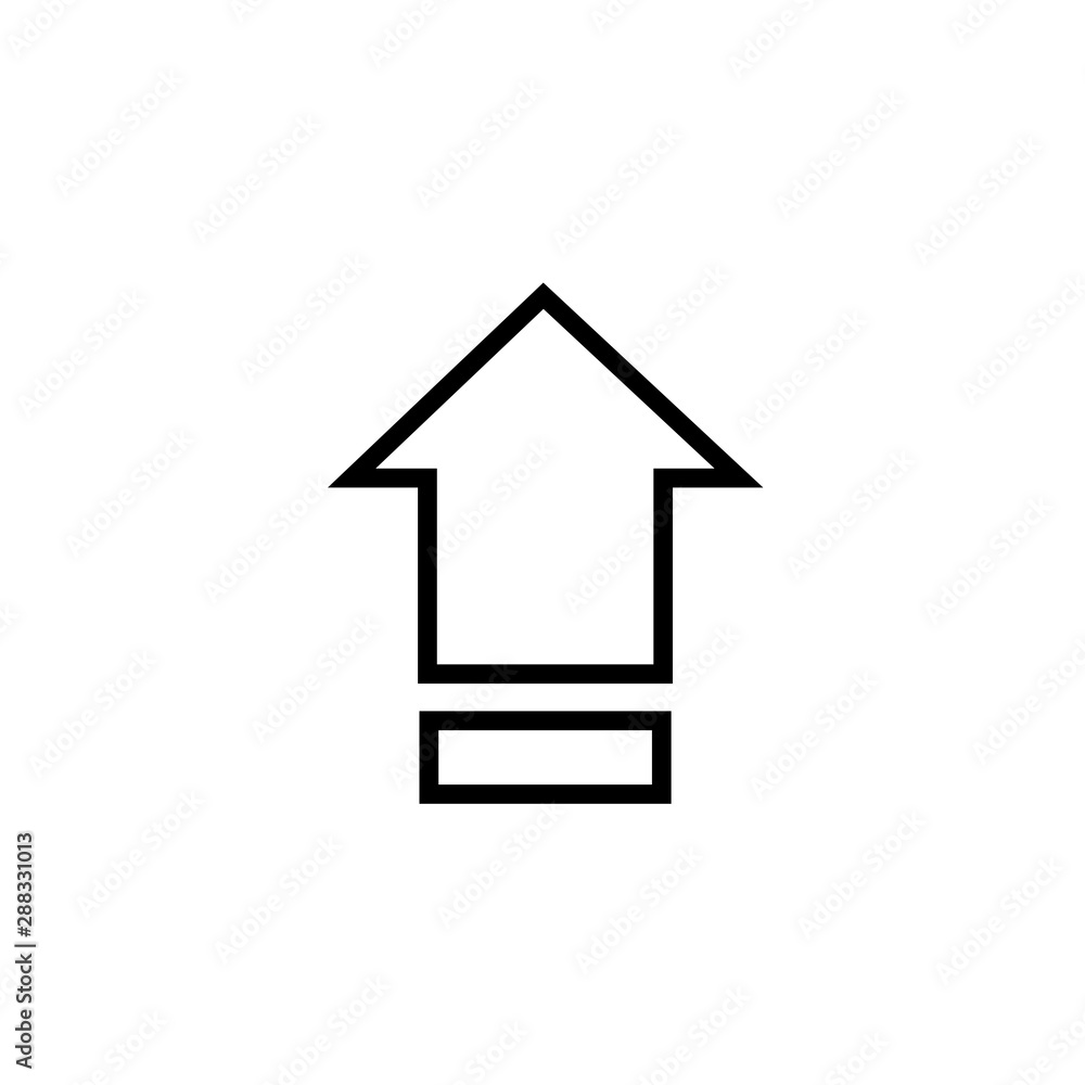 Poster illustration of flat download upload icon vector load symbol button background