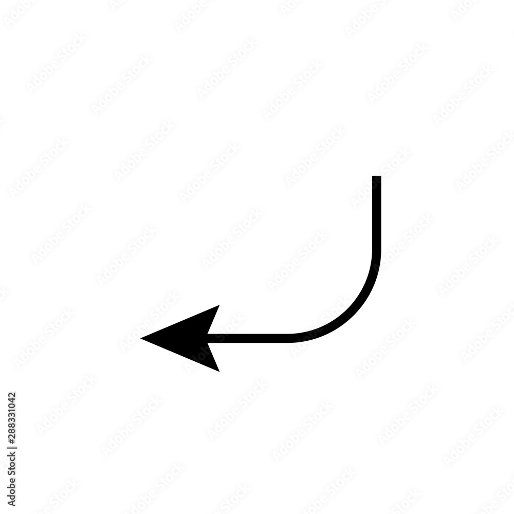 Poster enter button vector icon. enter flat sign. eps 10