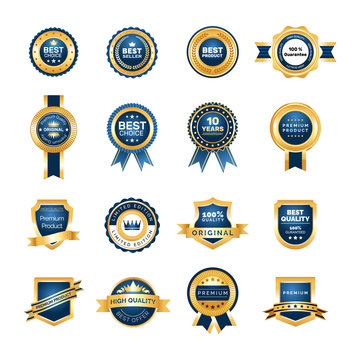 Best Seller Premium Quality Gold Logo Badge Template, best seller