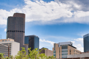 Modern skyline and buildings of Denver, Colorado