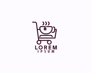 coffee Store Awesome Coffee Shopping Logo Design Template
