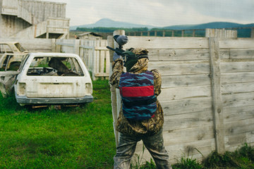 game paintball location with players