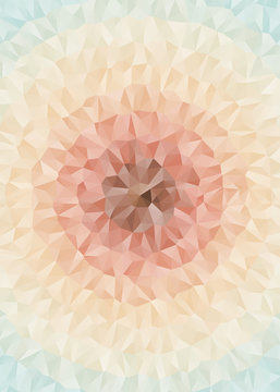 Abstract Delaunay Voronoi trianglify Generative Art background illustration