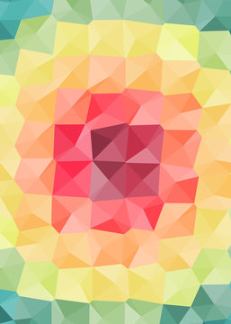 Abstract Delaunay Voronoi trianglify Generative Art background illustration